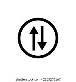 Simple Traffic Sign Icon, Vector Illustration 