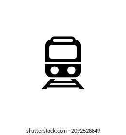 simple train icon illustration design, locomotive symbol template vector