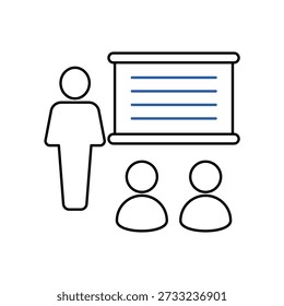 Icono de entrenamiento simple para redes sociales, App y Diseño web. Ilustración vectorial, Eps 10.
