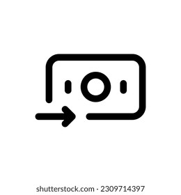 Simple Transfer icon. The icon can be used for websites, print templates, presentation templates, illustrations, etc