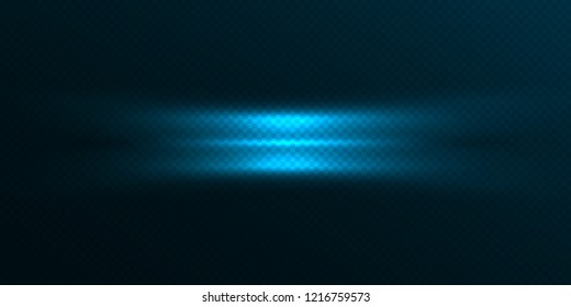 Simple transparent light effect set isolated on dark background. Template vector illustration. 