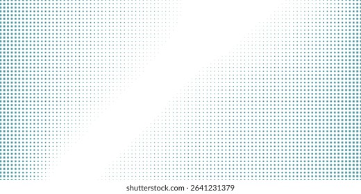 Simple Transparent Vector Gradient Blue Color Halftone Background Staggered Dots Pattern Abstract Modern