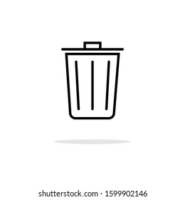 simple trash can design icons  for your web site design, logo, app, UI, vector illustration
