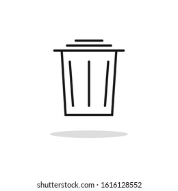 simple trash can design icons  for your website design, logo, app, UI, vector illustration and others