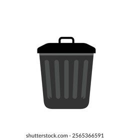 simple trash can icon illustration design