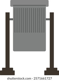 Simple Trash Can Icon Illustration