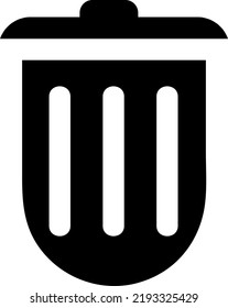 Einfaches Abfall kann Vektorgrafik auf weißem Hintergrund