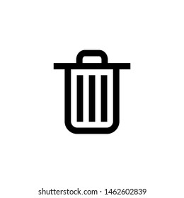 Simple trash can symbol or delete icon using for your needs