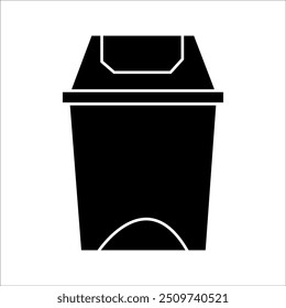 simple trash can vector icon design
