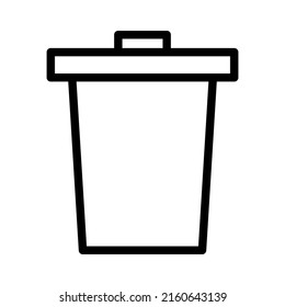 Simple Trash icon design illustration