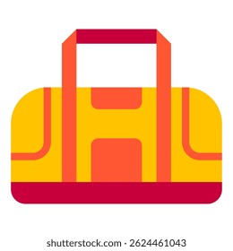 Ícone de mala de viagem simples adequado para aplicativos de viagem, sites ou marca de bagagem.