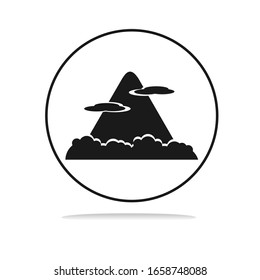 Simple Travel icon black and white
