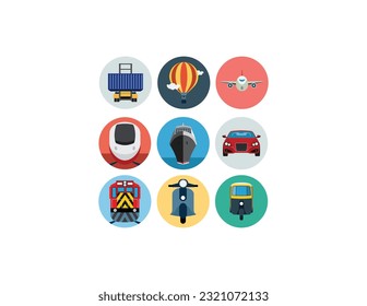 Simple travel icons set. Universal travel design to use for web and mobile UI, Set of  travel icons, thin line style, vector illustration. Travel I. Professional, pixel perfect icons, EPS 10 format.