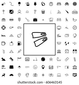 Simple travel icons set. Universal travel icons to use for web and mobile, of basic travel elements