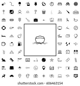 Simple travel icons set. Universal travel icons to use for web and mobile of basic travel elements