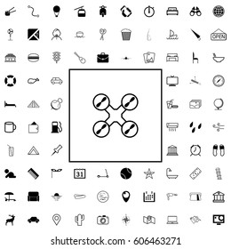 Simple travel icons set. Universal travel icons to use for web and mobile, of basic travel elements