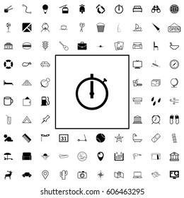 Simple travel icons set. Universal travel icons to use for web and mobile of basic travel elements