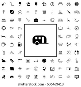 Simple travel icons set. Universal travel icons to use for web and mobile, of basic travel elements