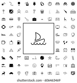 Simple travel icons set. Universal travel icons to use for web and mobile of basic travel elements