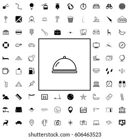 Simple travel icons set. Universal travel icons to use for web and mobile, of basic travel elements
