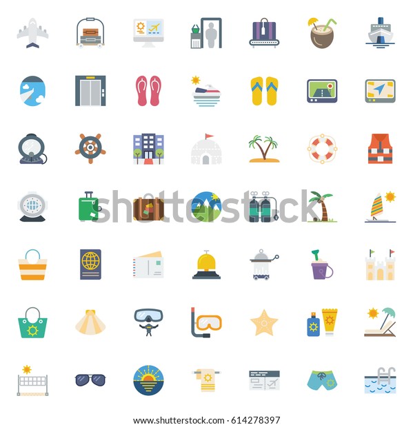 Simple travel icons\
set. Universal travel icons to use for web and mobile UI, set of\
basic UI travel\
elements