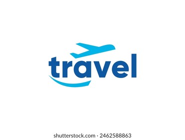 diseño simple del Vector del logotipo del monograma del viaje