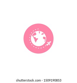 Simple traveling icon flat design