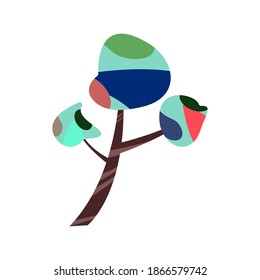 Árbol simple para embellecer la ilustración
