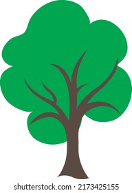 simple tree decor icon in green color vector image.eps
