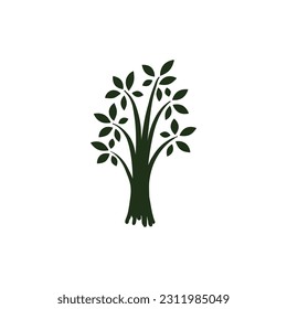  simple tree drawing illustration vector