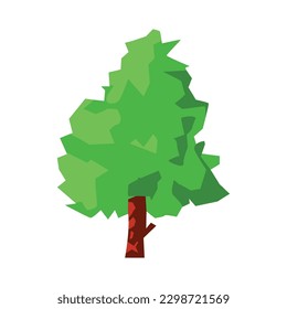 simple tree drawing isolated on white background