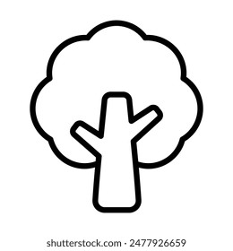 Simple Tree icon. The icon can be used for websites, print templates, presentation templates, illustrations, etc