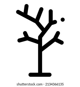 Simple Tree Icon Design, editable stroke. best used for web, banner, flayer or application. vector illustration EPS 10 File Format