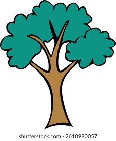 Simple Tree Icon for Environmental Design