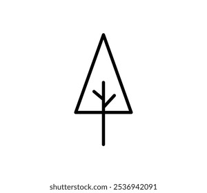 Simple tree icon illustration vector