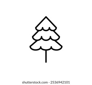 Simple tree icon illustration vector