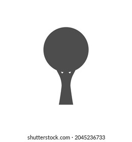 simple tree icon on white background