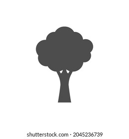 simple tree icon on white background