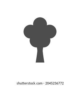 simple tree icon on white background