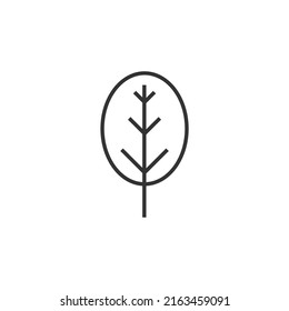 simple tree icon on white background