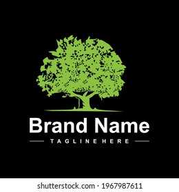 simple tree logo design creative idea 