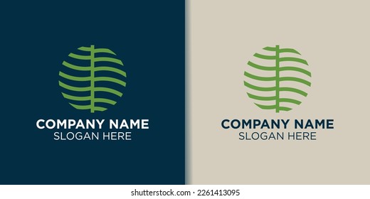 simple tree logo design vector, forest logo inspiration
