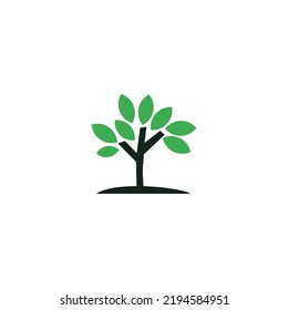 simple tree logo vector image
