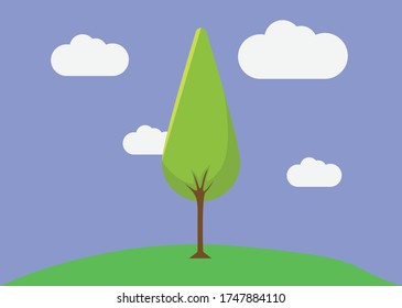 Simple Tree Nature Illustration Art