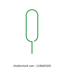 simple tree painted in a minimalistic style vector art