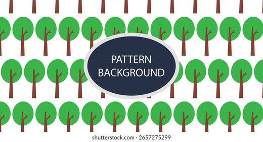Simple tree pattern background design illustration. fabric, templates, invitation card. cover gift