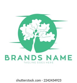 Simple tree symbol icon logo
