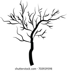 simple tree symbol isolated on white background