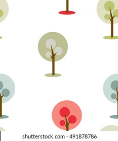 simple trees icon/symbol on white background. Vector Illustration.