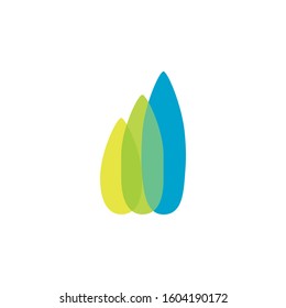 Simple tree-shaped icon or logo